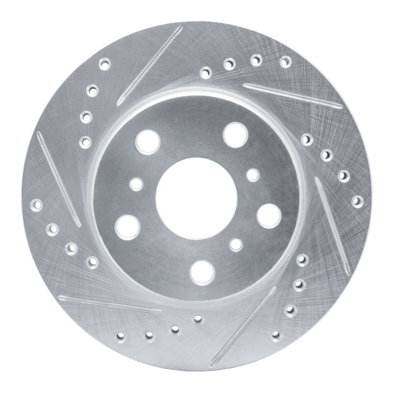 R1 Concepts Toyota Camry Front Left Drilled & Slotted Silver Brake Rotor (1983 - 1986) | rncEDZ - 76016L - JDMuscleSPK987479