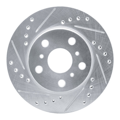 R1 Concepts Toyota Camry Front Left Drilled & Slotted Silver Brake Rotor (1983 - 1986) | rncEDZ - 76016L - JDMuscleSPK987479