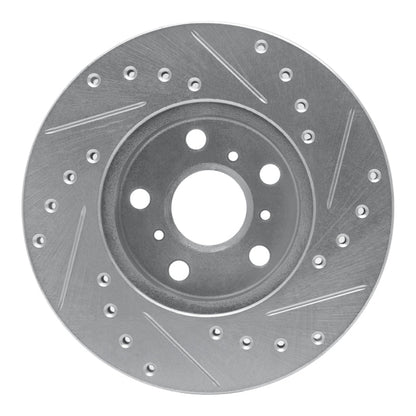 R1 Concepts Toyota Camry Front Left Drilled & Slotted Silver Brake Rotor (Part Number: RNCEDZ - 76033L) | rncEDZ - 76033L - JDMuscleSPK987509