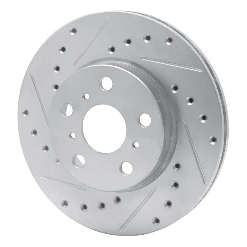 R1 Concepts Toyota Camry Front Left Drilled & Slotted Silver Brake Rotor (Part Number: RNCEDZ - 76033L) | rncEDZ - 76033L - JDMuscleSPK987509