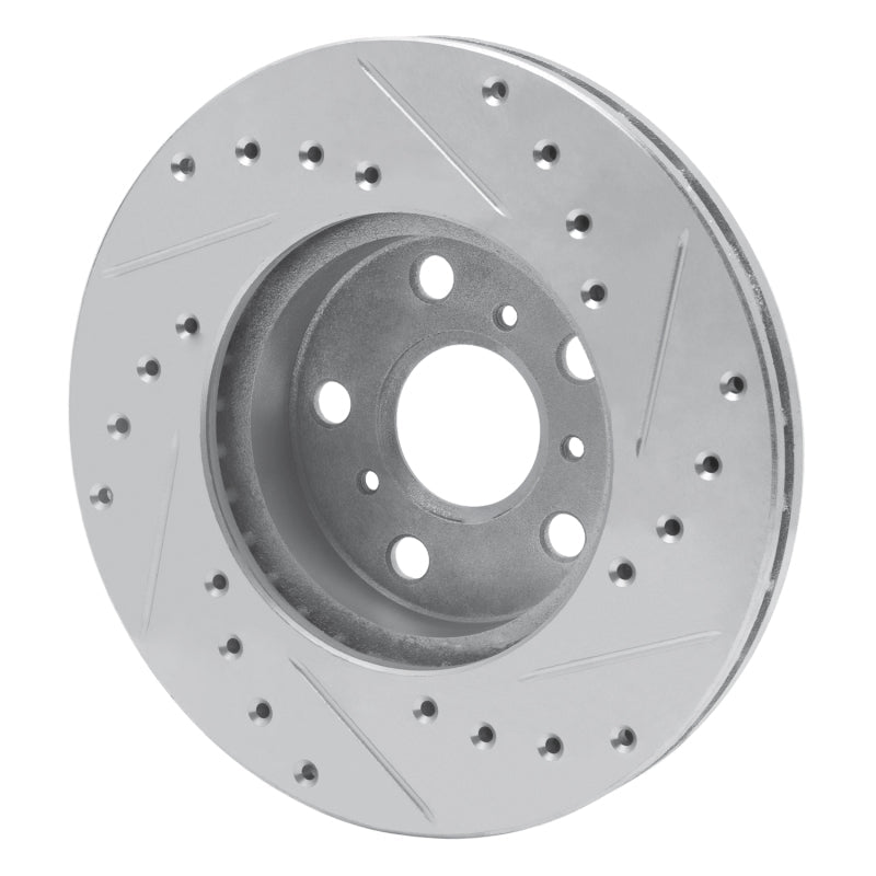 R1 Concepts Toyota Camry Front Left Drilled & Slotted Silver Brake Rotor (Part Number: RNCEDZ - 76033L) | rncEDZ - 76033L - JDMuscleSPK987509