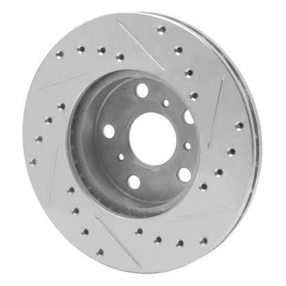 R1 Concepts Toyota Camry Front Left Drilled & Slotted Silver Brake Rotor (Part Number: RNCEDZ - 76033L) | rncEDZ - 76033L - JDMuscleSPK987509