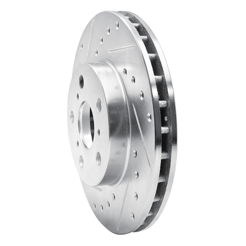 R1 Concepts Toyota Camry Front Left Drilled & Slotted Silver Brake Rotor (Part Number: RNCEDZ - 76036L) | rncEDZ - 76036L - JDMuscleSPK987515