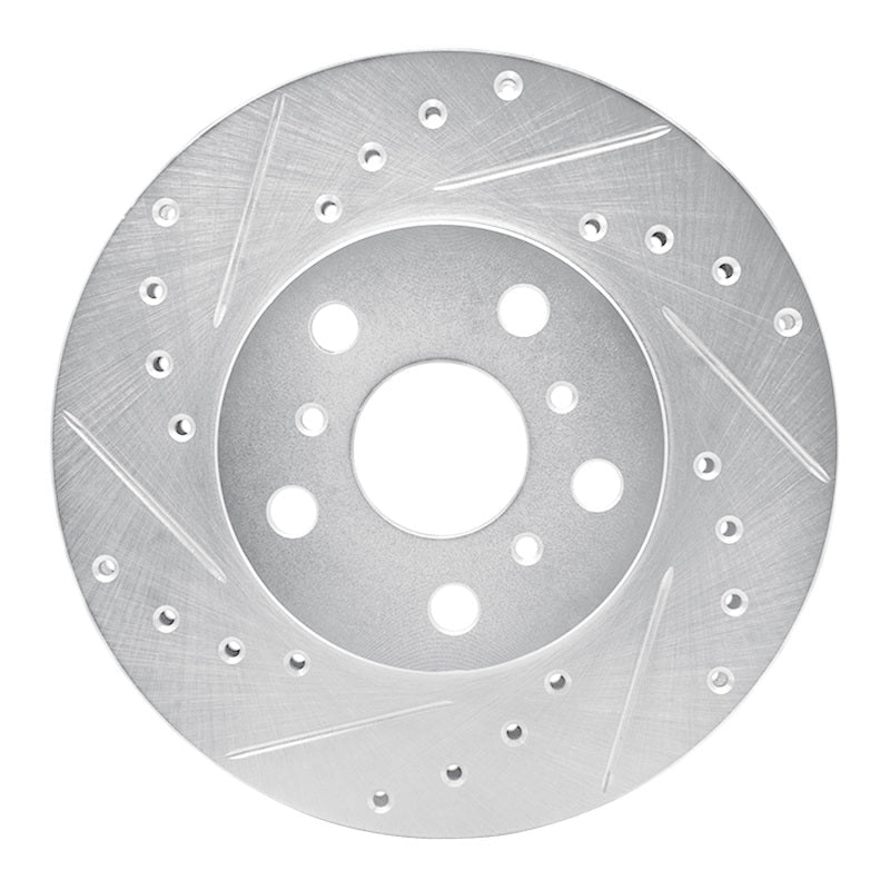 R1 Concepts Toyota Camry Front Left Drilled & Slotted Silver Brake Rotor (Part Number: RNCEDZ - 76036L) | rncEDZ - 76036L - JDMuscleSPK987515