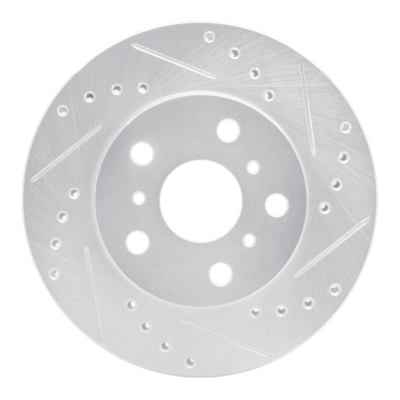 R1 Concepts Toyota Camry Front Right Drilled & Slotted Silver Brake Rotor (Part No. RNCEDZ - 76016R) | rncEDZ - 76016R - JDMuscleSPK987480