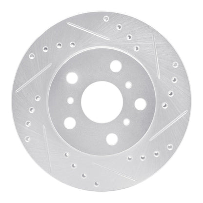 R1 Concepts Toyota Camry Front Right Drilled & Slotted Silver Brake Rotor (Part No. RNCEDZ - 76016R) | rncEDZ - 76016R - JDMuscleSPK987480