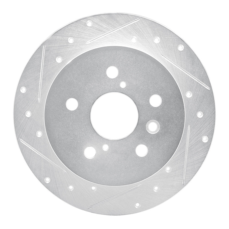 R1 Concepts Toyota Camry Rear Left Drilled & Slotted Silver Brake Rotor (Part rncEDZ - 76152L) | rncEDZ - 76152L - JDMuscleSPK987667
