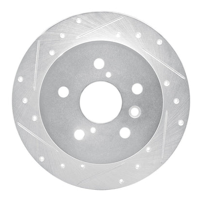 R1 Concepts Toyota Camry Rear Left Drilled & Slotted Silver Brake Rotor (Part rncEDZ - 76152L) | rncEDZ - 76152L - JDMuscleSPK987667