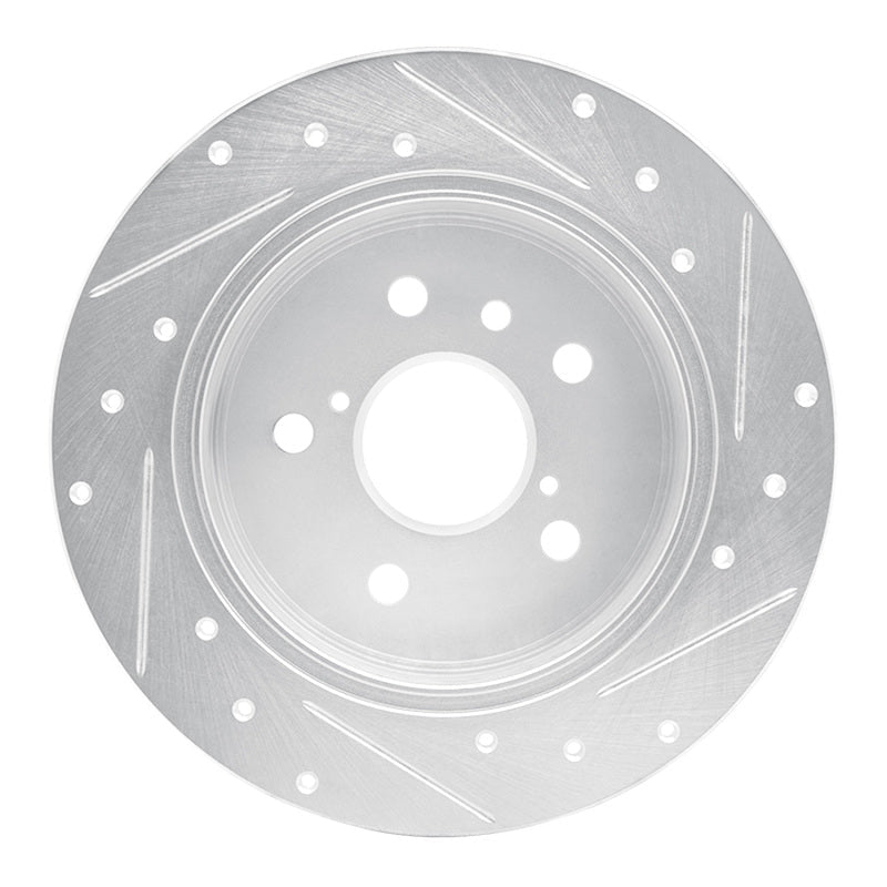 R1 Concepts Toyota Camry Rear Left Drilled & Slotted Silver Brake Rotor (Part rncEDZ - 76152L) | rncEDZ - 76152L - JDMuscleSPK987667
