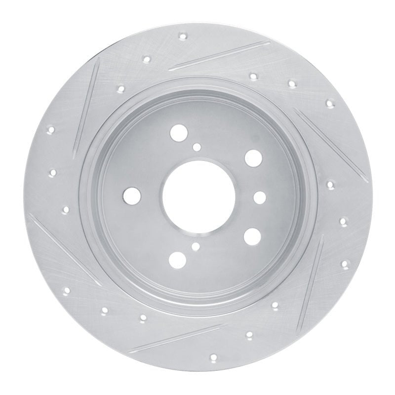 R1 Concepts Toyota Camry Rear Right Drilled & Slotted Silver Brake Rotor (Part No. RNCEDZ - 76152R) | rncEDZ - 76152R - JDMuscleSPK987668