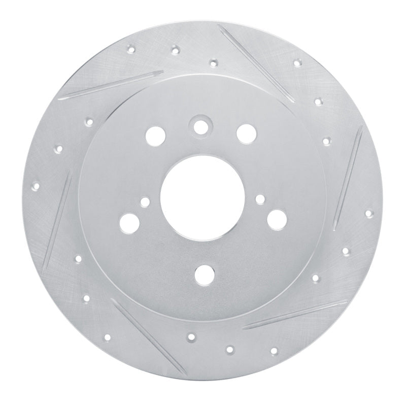 R1 Concepts Toyota Camry Rear Right Drilled & Slotted Silver Brake Rotor (Part No. RNCEDZ - 76152R) | rncEDZ - 76152R - JDMuscleSPK987668