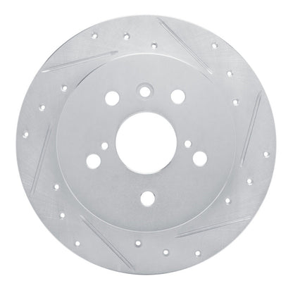 R1 Concepts Toyota Camry Rear Right Drilled & Slotted Silver Brake Rotor (Part No. RNCEDZ - 76152R) | rncEDZ - 76152R - JDMuscleSPK987668