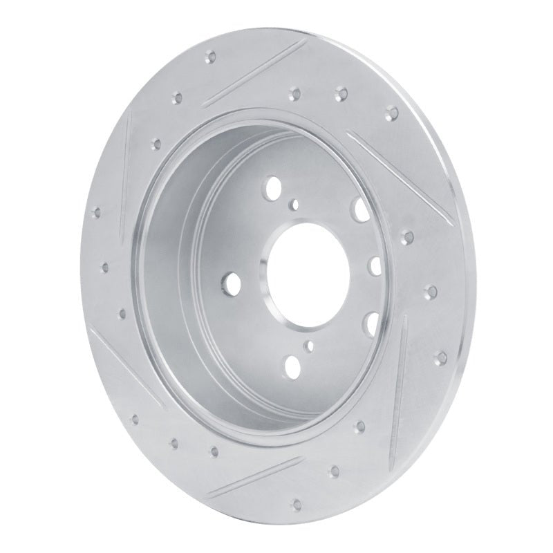 R1 Concepts Toyota Camry Rear Right Drilled & Slotted Silver Brake Rotor (Part No. RNCEDZ - 76152R) | rncEDZ - 76152R - JDMuscleSPK987668