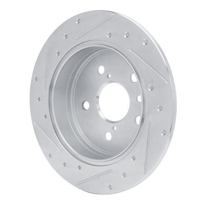 R1 Concepts Toyota Camry Rear Right Drilled & Slotted Silver Brake Rotor (Part No. RNCEDZ - 76152R) | rncEDZ - 76152R - JDMuscleSPK987668