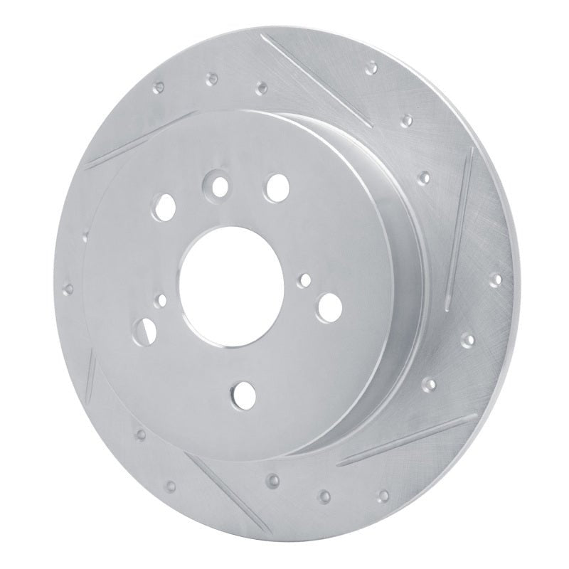 R1 Concepts Toyota Camry Rear Right Drilled & Slotted Silver Brake Rotor (Part No. RNCEDZ - 76152R) | rncEDZ - 76152R - JDMuscleSPK987668