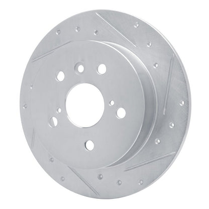 R1 Concepts Toyota Camry Rear Right Drilled & Slotted Silver Brake Rotor (Part No. RNCEDZ - 76152R) | rncEDZ - 76152R - JDMuscleSPK987668
