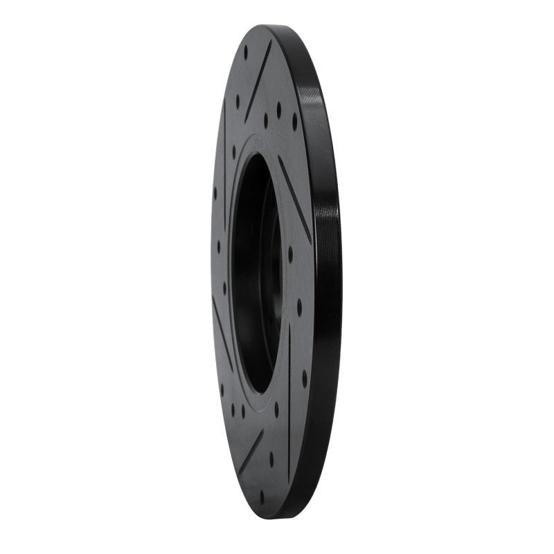 R1 Concepts Toyota Celica 1979 - 1981 Front Right Drilled & Slotted Black Brake Rotor | rncECB - 76008R - JDMuscleSPK983648