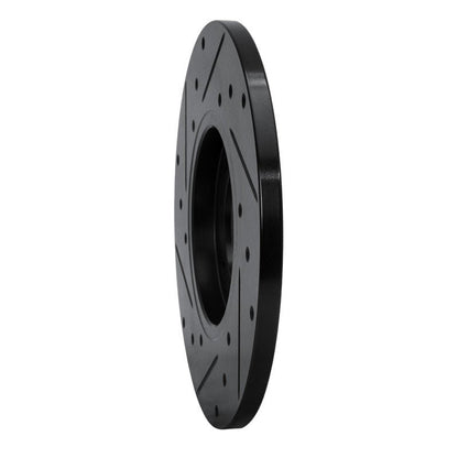 R1 Concepts Toyota Celica 1979 - 1981 Front Right Drilled & Slotted Black Brake Rotor | rncECB - 76008R - JDMuscleSPK983648
