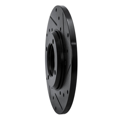 R1 Concepts Toyota Celica 1979 - 1981 Front Right Drilled & Slotted Black Brake Rotor | rncECB - 76008R - JDMuscleSPK983648