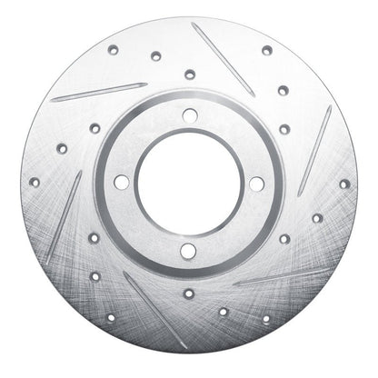 R1 Concepts Toyota Celica 1979 - 1981 Front Right Drilled & Slotted Silver Brake Rotor | rncEDZ - 76008R - JDMuscleSPK987468