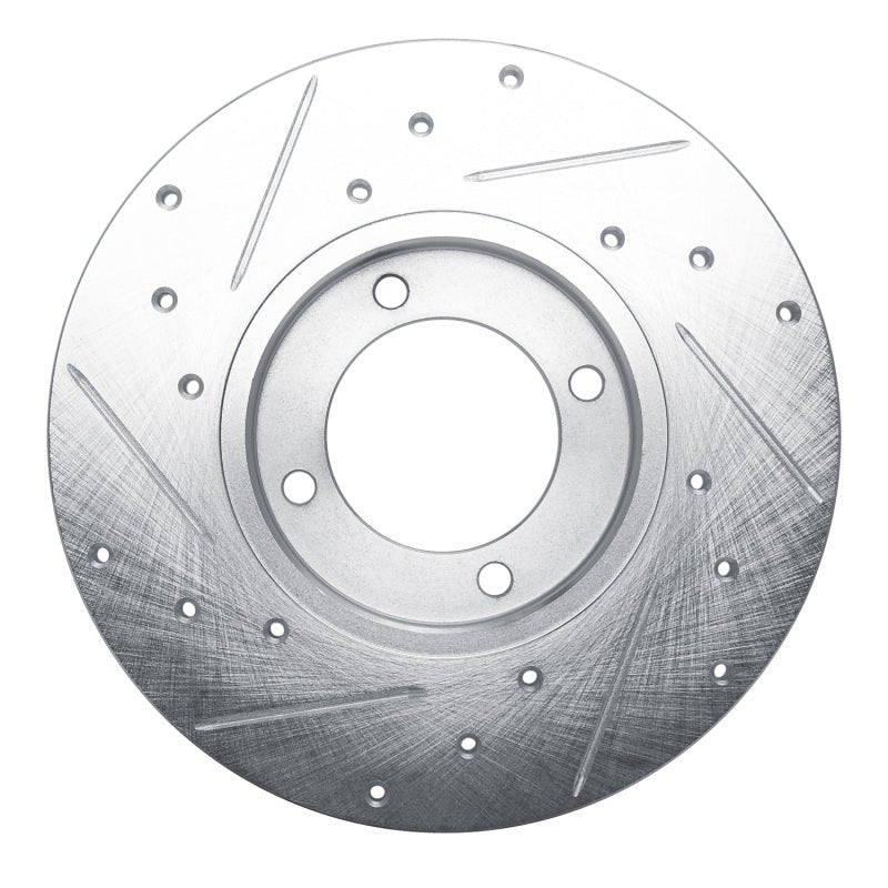 R1 Concepts Toyota Celica 1979 - 1981 Front Right Drilled & Slotted Silver Brake Rotor | rncEDZ - 76008R - JDMuscleSPK987468
