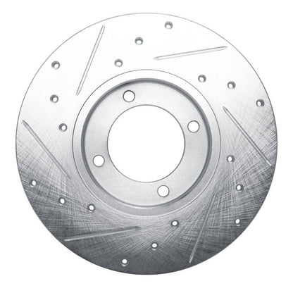 R1 Concepts Toyota Celica 1979 - 1981 Front Right Drilled & Slotted Silver Brake Rotor | rncEDZ - 76008R - JDMuscleSPK987468