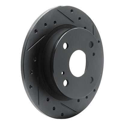R1 Concepts Toyota Celica 1979 - 1981 Rear Right Drilled & Slotted Black Brake Rotor | rncECB - 76012R - JDMuscleSPK983654