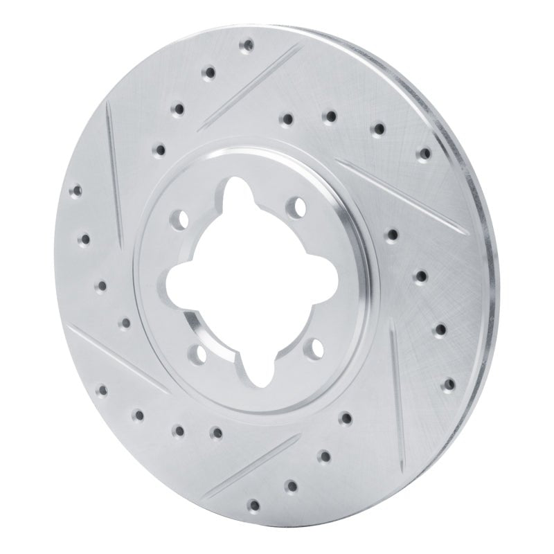 R1 Concepts Toyota Celica 1982 - 1985 Front Left Drilled & Slotted Silver Brake Rotor | rncEDZ - 76013L - JDMuscleSPK987473