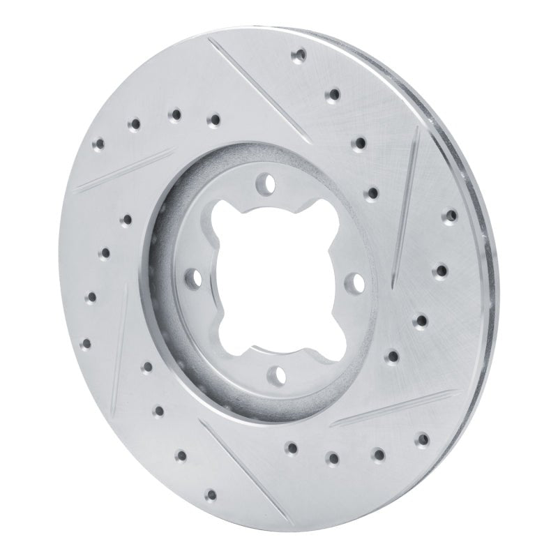 R1 Concepts Toyota Celica 1982 - 1985 Front Left Drilled & Slotted Silver Brake Rotor | rncEDZ - 76013L - JDMuscleSPK987473