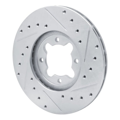 R1 Concepts Toyota Celica 1982 - 1985 Front Left Drilled & Slotted Silver Brake Rotor | rncEDZ - 76013L - JDMuscleSPK987473
