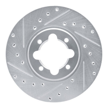R1 Concepts Toyota Celica 1982 - 1985 Front Left Drilled & Slotted Silver Brake Rotor | rncEDZ - 76013L - JDMuscleSPK987473