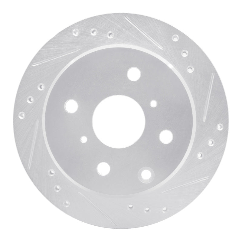 R1 Concepts Toyota Celica 1982 - 1985 Rear Right Drilled & Slotted Silver Brake Rotor | rncEDZ - 76014R - JDMuscleSPK987476