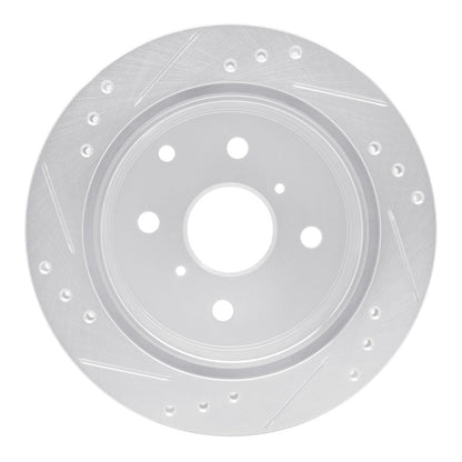 R1 Concepts Toyota Celica 1982 - 1985 Rear Right Drilled & Slotted Silver Brake Rotor | rncEDZ - 76014R - JDMuscleSPK987476
