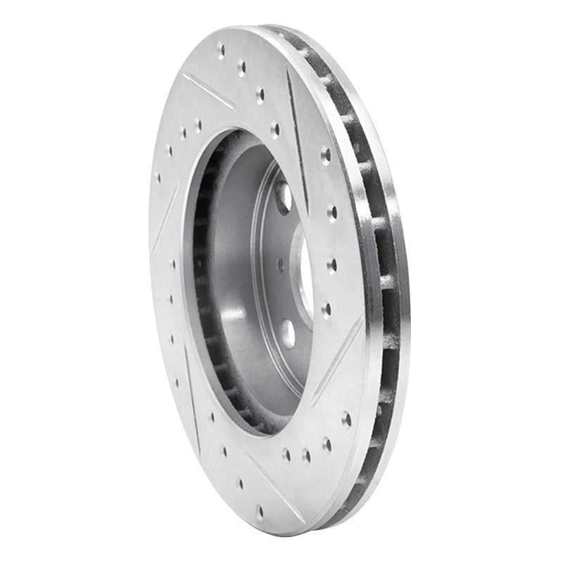 R1 Concepts Toyota Celica 1986 - 1989 Front Left Drilled & Slotted Silver Brake Rotor | rncEDZ - 76026L - JDMuscleSPK987495