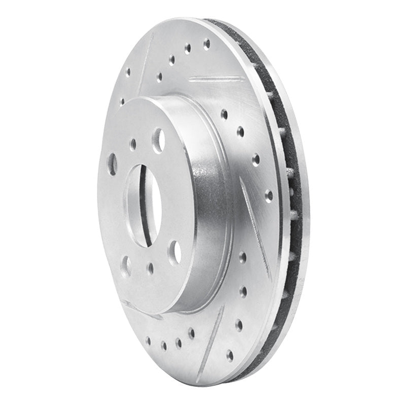 R1 Concepts Toyota Celica 1986 - 1989 Front Left Drilled & Slotted Silver Brake Rotor | rncEDZ - 76026L - JDMuscleSPK987495