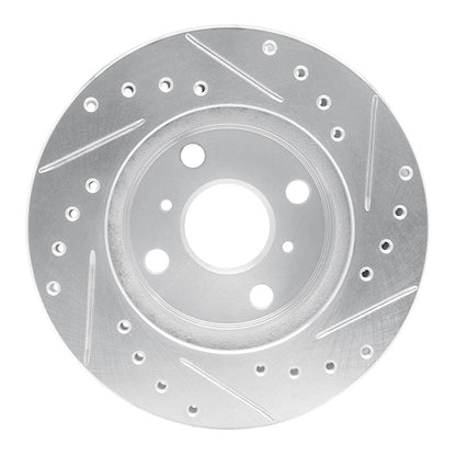 R1 Concepts Toyota Celica 1986 - 1989 Front Left Drilled & Slotted Silver Brake Rotor | rncEDZ - 76026L - JDMuscleSPK987495