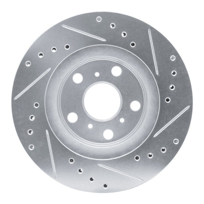 R1 Concepts Toyota Celica 1986 - 1989 Front Left Drilled & Slotted Silver Brake Rotor | rncEDZ - 76027L - JDMuscleSPK987497