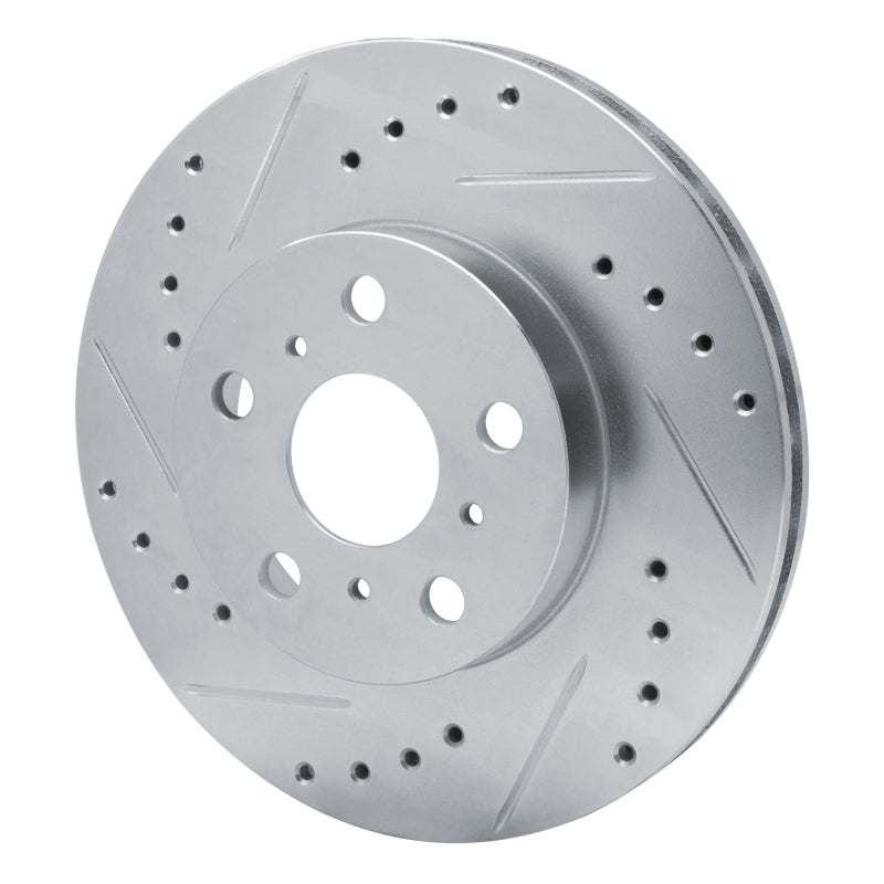 R1 Concepts Toyota Celica 1986 - 1989 Front Left Drilled & Slotted Silver Brake Rotor | rncEDZ - 76027L - JDMuscleSPK987497