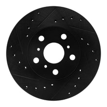 R1 Concepts Toyota Celica 1988 - 1993 Front Left Drilled & Slotted Black Brake Rotor | rncECB - 76041L - JDMuscleSPK983689
