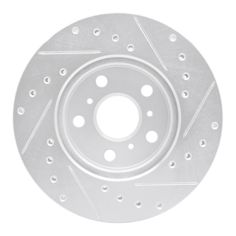 R1 Concepts Toyota Celica 1988 - 1993 Front Left Drilled & Slotted Silver Brake Rotor | rncEDZ - 76041L - JDMuscleSPK987523