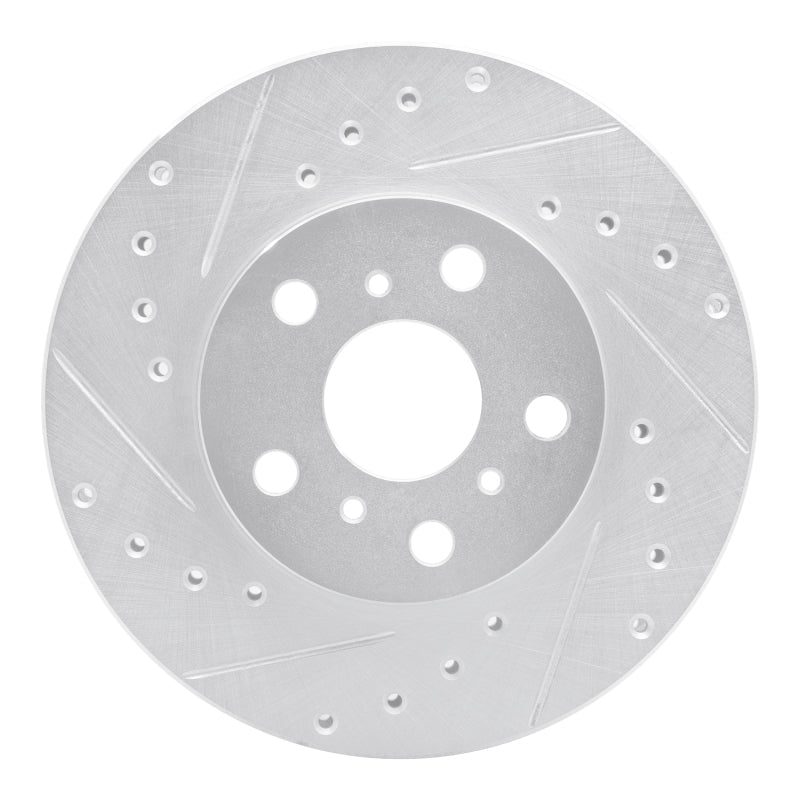 R1 Concepts Toyota Celica 1988 - 1993 Front Left Drilled & Slotted Silver Brake Rotor | rncEDZ - 76041L - JDMuscleSPK987523