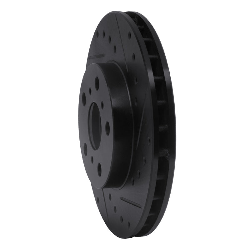 R1 Concepts Toyota Celica 1988 - 1993 Front Right Drilled & Slotted Black Brake Rotor | rncECB - 76041R - JDMuscleSPK983690