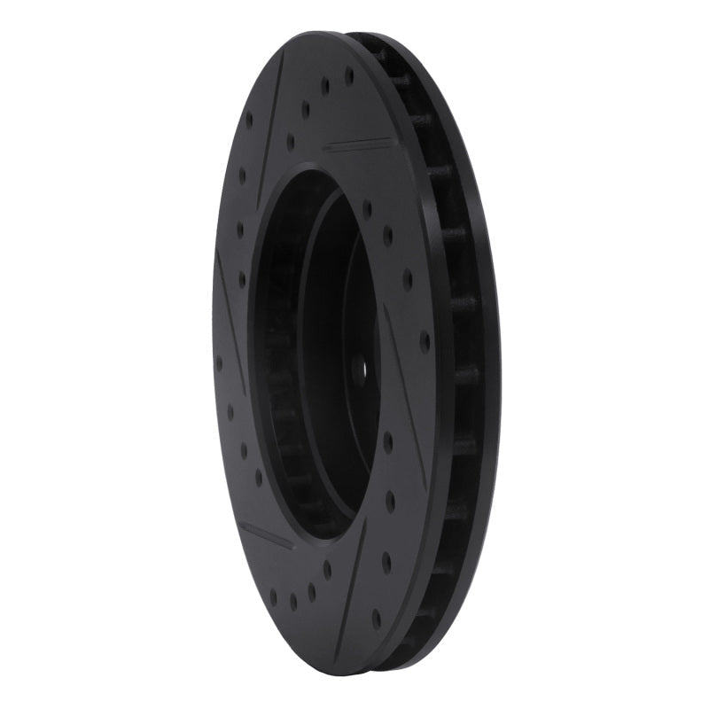 R1 Concepts Toyota Celica 1988 - 1993 Front Right Drilled & Slotted Black Brake Rotor | rncECB - 76041R - JDMuscleSPK983690