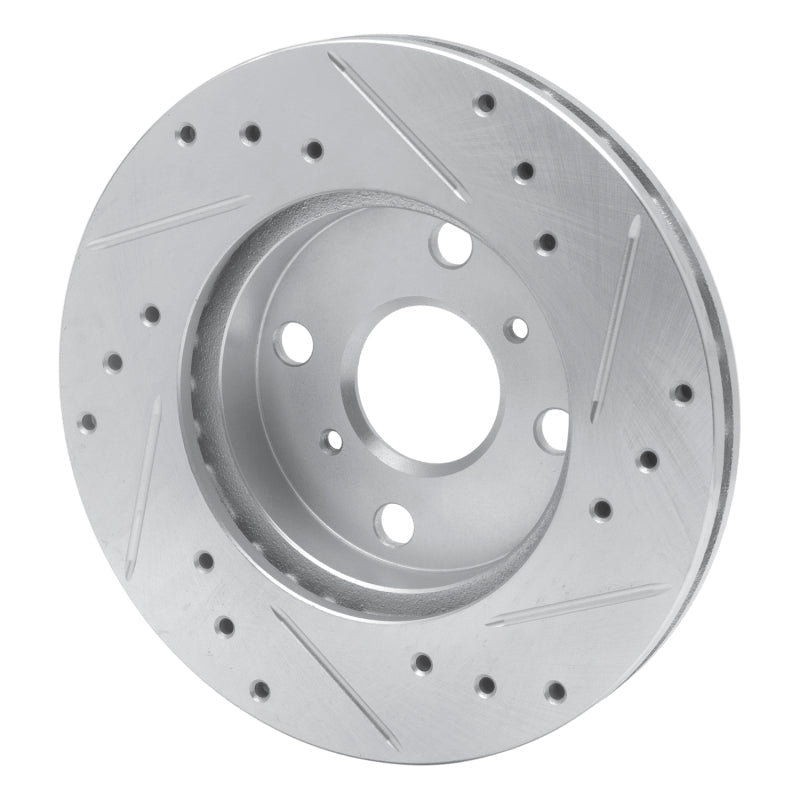 R1 Concepts Toyota Celica 1990 - 1991 Front Left Drilled & Slotted Silver Brake Rotor | rncEDZ - 76043L - JDMuscleSPK987527