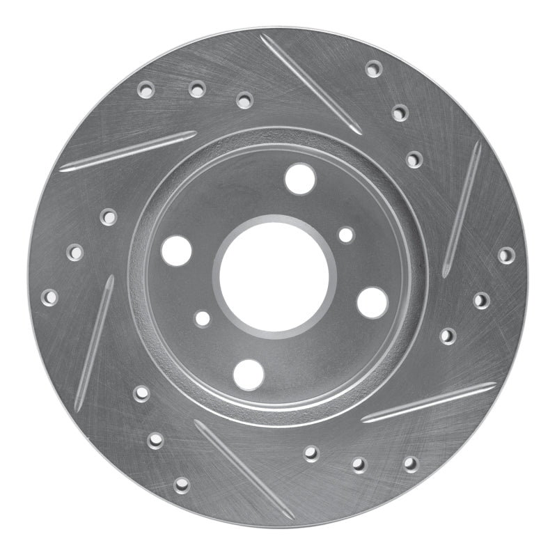 R1 Concepts Toyota Celica 1990 - 1991 Front Left Drilled & Slotted Silver Brake Rotor | rncEDZ - 76043L - JDMuscleSPK987527