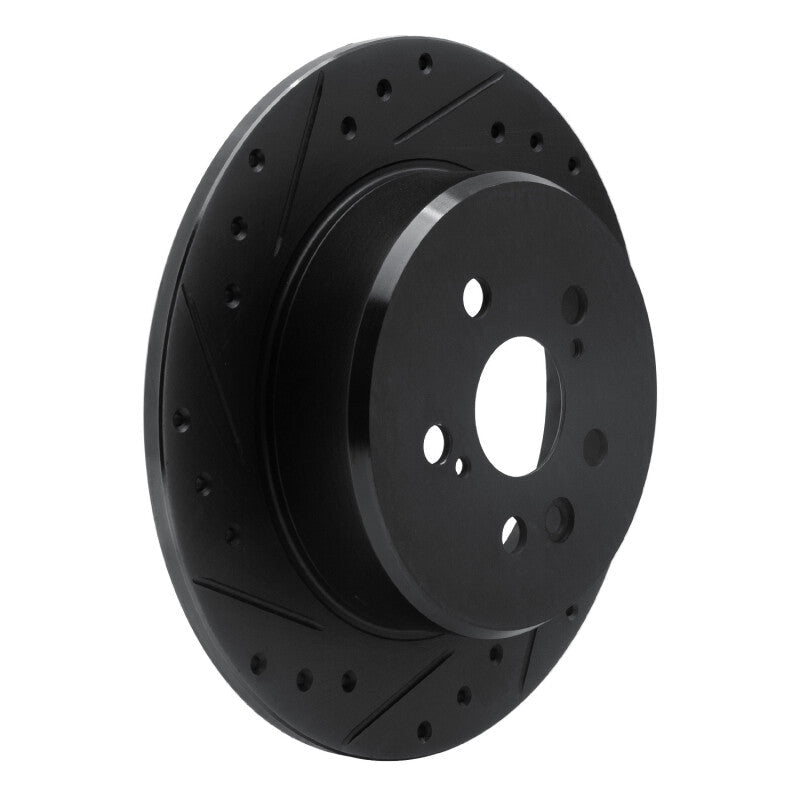 R1 Concepts Toyota Celica 1990 - 1993 Rear Left Drilled & Slotted Brake Rotor | rncECB - 76046L - JDMuscleSPK983695