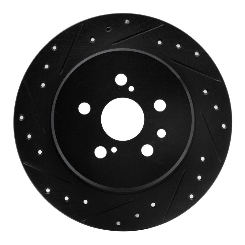 R1 Concepts Toyota Celica 1990 - 1993 Rear Left Drilled & Slotted Brake Rotor | rncECB - 76046L - JDMuscleSPK983695