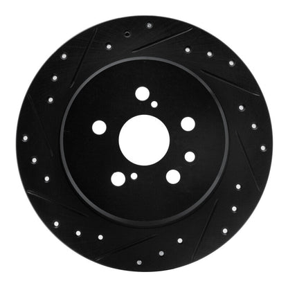 R1 Concepts Toyota Celica 1990 - 1993 Rear Left Drilled & Slotted Brake Rotor | rncECB - 76046L - JDMuscleSPK983695
