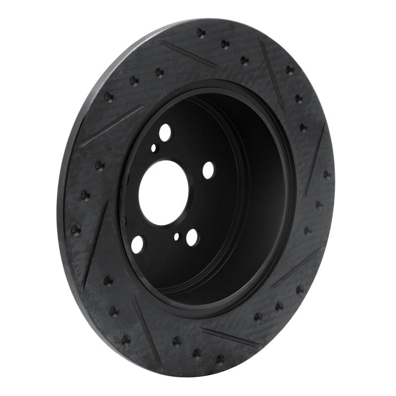 R1 Concepts Toyota Celica 1990 - 1993 Rear Left Drilled & Slotted Brake Rotor | rncECB - 76046L - JDMuscleSPK983695