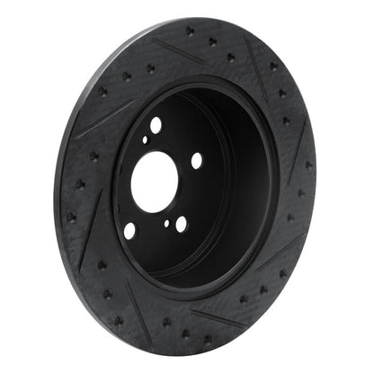 R1 Concepts Toyota Celica 1990 - 1993 Rear Left Drilled & Slotted Brake Rotor | rncECB - 76046L - JDMuscleSPK983695